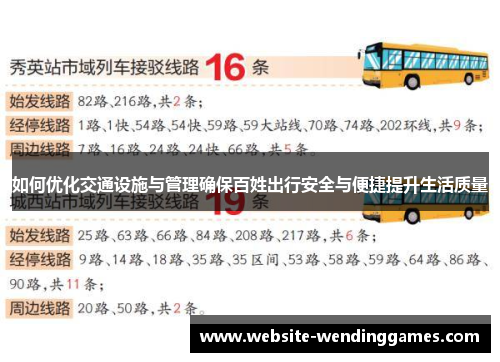 如何优化交通设施与管理确保百姓出行安全与便捷提升生活质量 如何优化交通设施与管理确保百姓出行安全与便捷提升生活质量